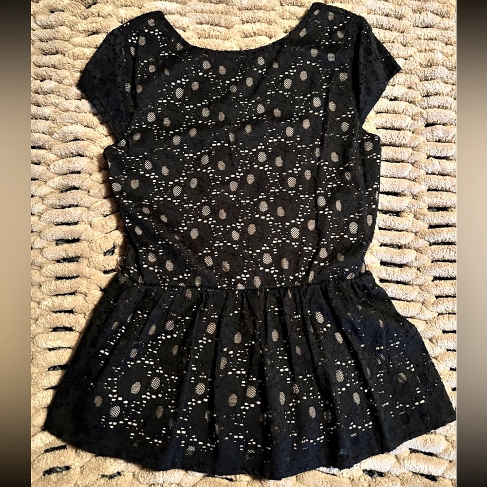 Boutique Women’s Lace Peplum Dress Top